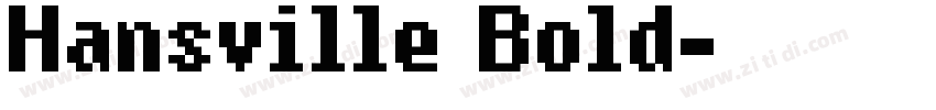 Hansville Bold字体转换